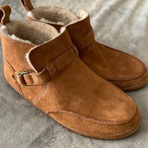Olukai Women’s Tan Brown Bootie Sahara Suede Size 6
